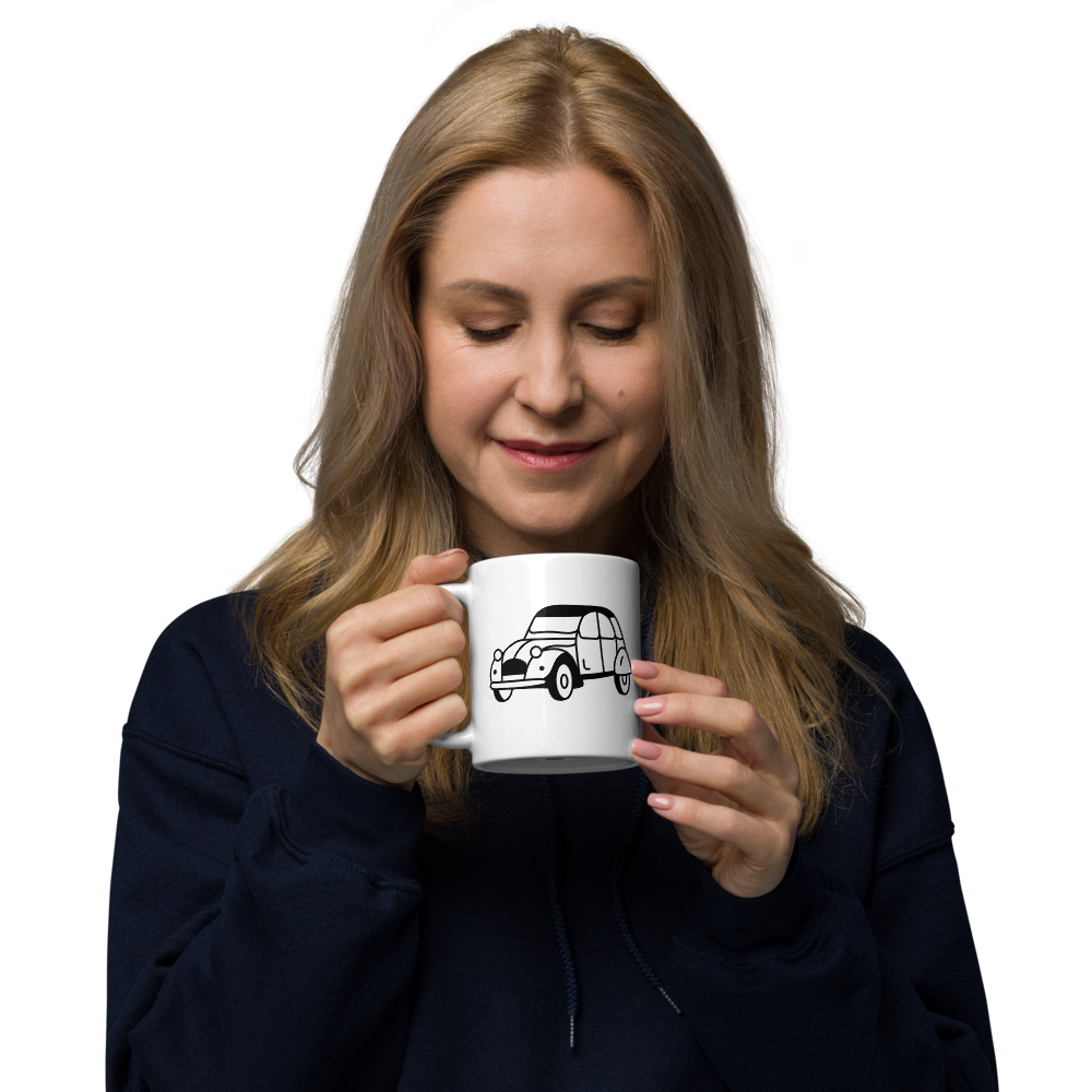Citroën 2CV French classic car mug